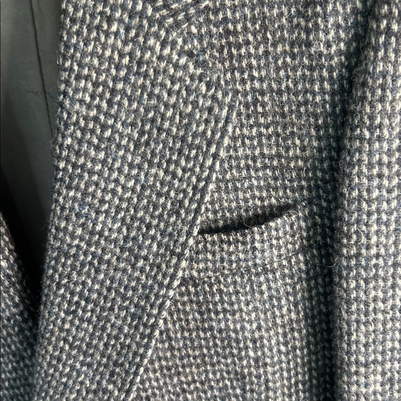 Harris Tweed Blazer with Suede Elbow Patches 2 Button Wool Sport Coat Men’s M - Picture 12 of 16